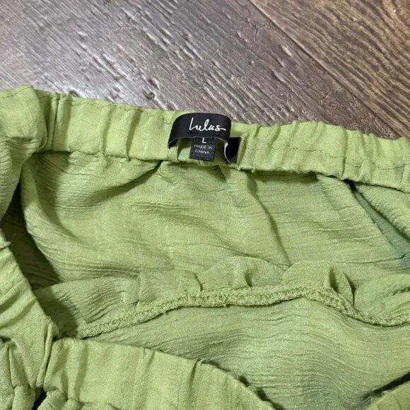 Lulu's Festival Coquette Spring Ruffle Top L Fairycore Girly Summer Soft Girl - Picture 5 of 8